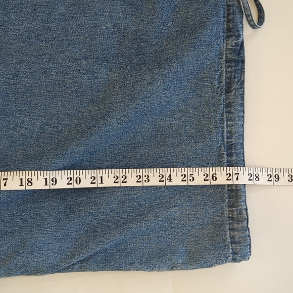 CJ Banks Embroidered Long Sleeve Denim Over Shirt 1X Blue - Picture 13 of 14